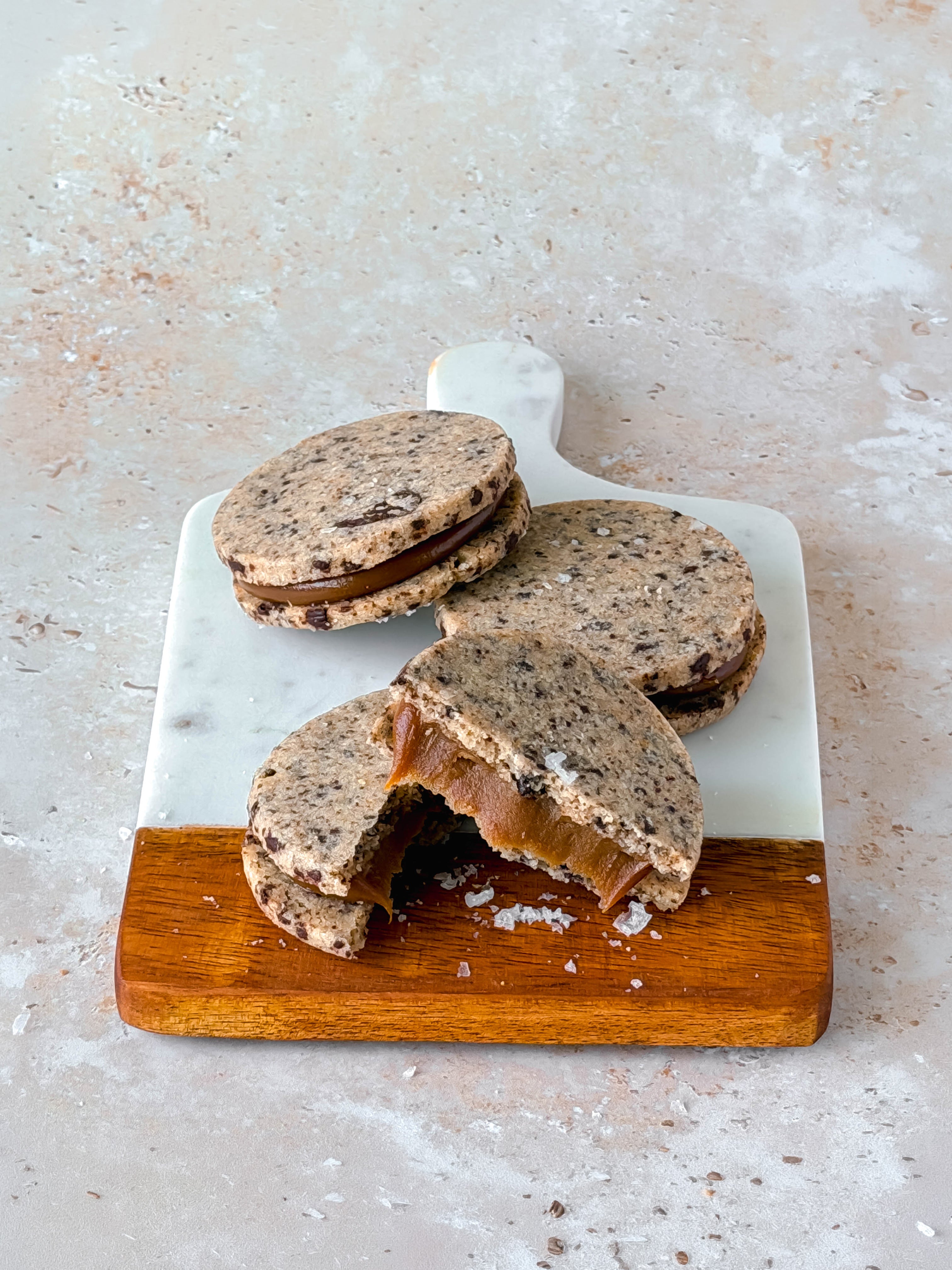 Dark Chocolate and Sea Salt Alfajores